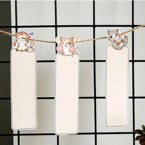Kawaii Cat Bookmarks - 5pcs - Picture 8 of 9